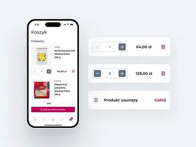 Coffee E-commerce Mobile App | Mobile App Redesign app coffee concept dashboard ecommerce redesign