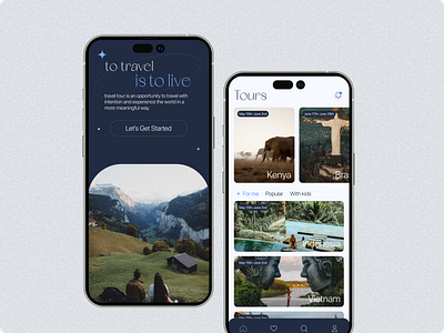 Travel tours mobile app