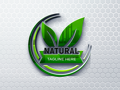 Natural Logo Design design graphic design green logo identity illustration leaf logo logo design logo designer logofolio logos logotype natural logo design nature typography ui