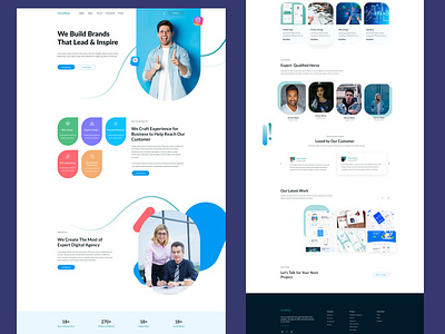 Digital Agency Landing Page design digital agency figma design landing page redesign ui ui ux