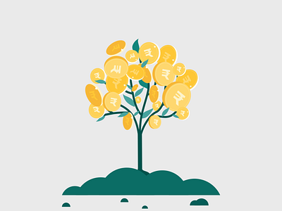 Watch your wealth bloom with this animated money tree! axis bank axis design lab dribbbleanimation financialplanning growth illustration moneygrowsontrees moneytree prop animation tree aniamtion