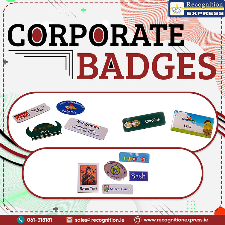 Corporate Badges by Recognition Express on Dribbble