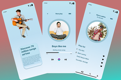 music app https://lnkd.in/dBvJuYPY animation branding logo ui ui interface uidesigner uiux userexperince