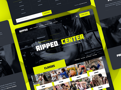 Ripped - Fitness Webflow Website/Landing Page Template coach crossfit fitness gym landing page madeinwebflow personal coach personal trainer sport template trainer webdesign webflow website