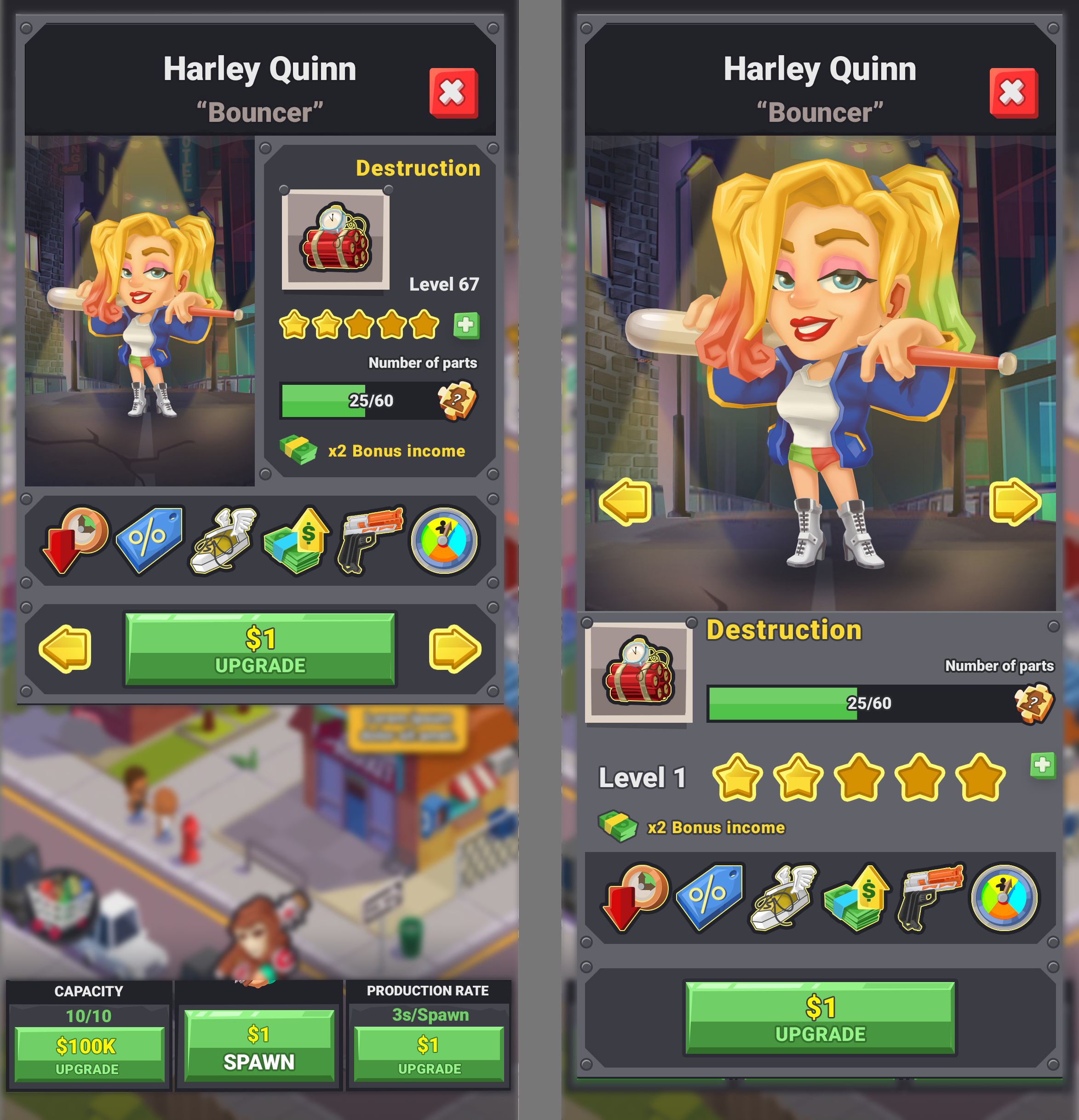 Characters and UI for the game 2d animation app cartoon casual character design game graphic design illustration logo low poly ui ux