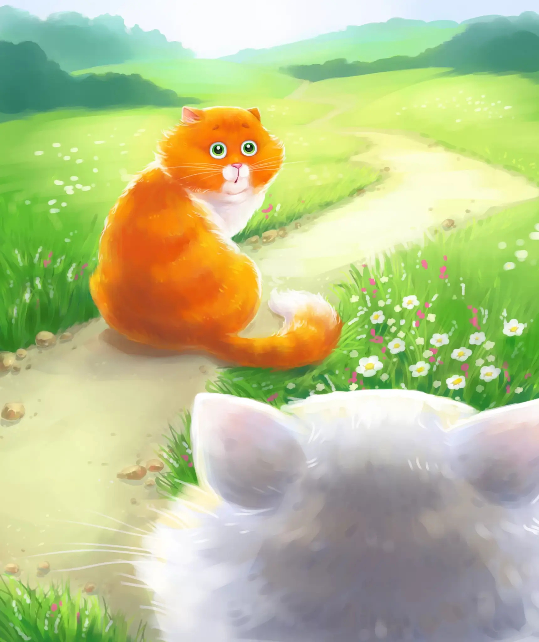 Spring Garden cartoon casual cute game illustration