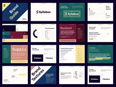 Syllabus Brand Guide ai b2b brand brand designer brand guide brand guidelines brand identity branding design studio icon iconography illustration line art modern saas styleguide