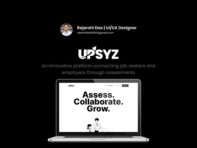 Upsyz - An assessment based hiring platform employees employers hiring ui webdesign