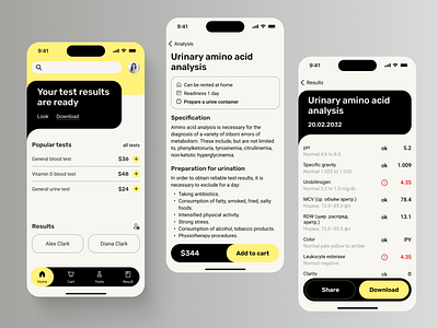 Medical app product design ui ux