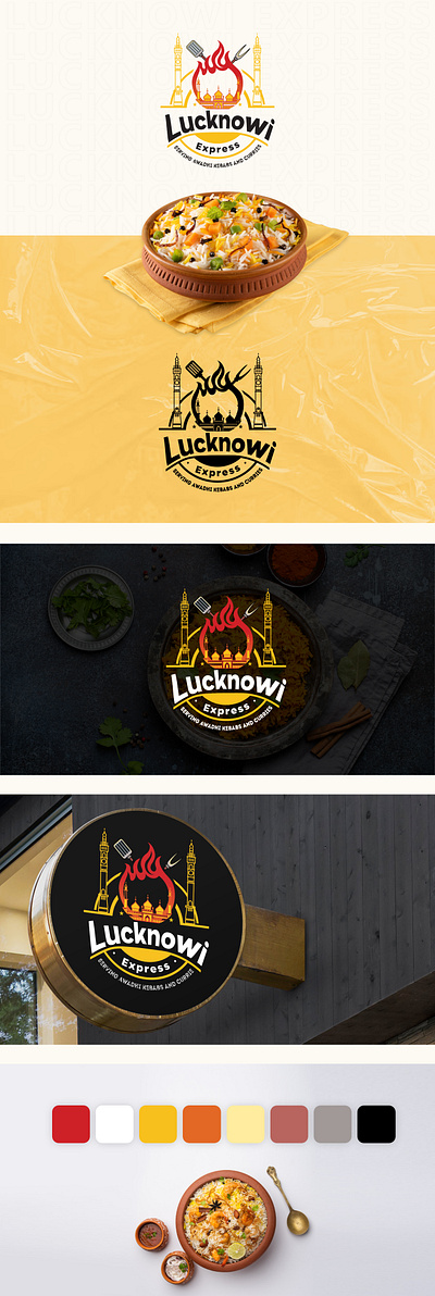 Lucknowi Express logo design branding graphic design illustration logo typography vector