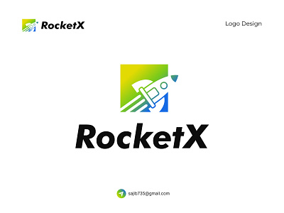 RocketX | Tech Crypto Blockchain Token Logo Design abstract blockchain creative logo crypto cryptocurrency design exchange logo logo design logo idea logomark mark modern logo rocket tech tech logo trading logo