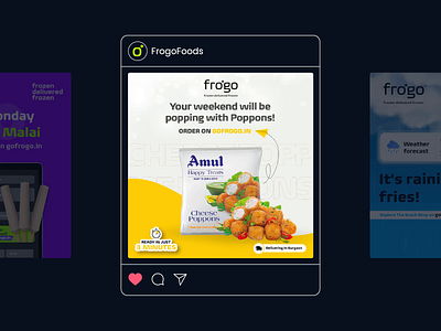 Frozen Food Delivery - The Frogo Way! 2d animation brandidentity branding delivery design graphic design illustration motion graphics posting strategy vector
