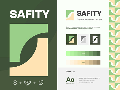 Logo for Charity | Safity Branding brand brand book brand design brand guidelines branding charity concept design graphic design guideline illustrator logo pattern visual