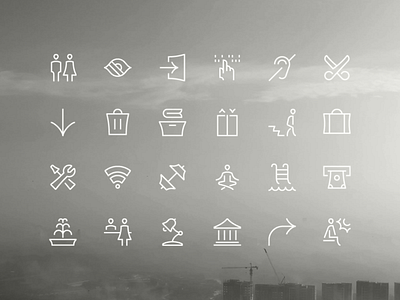 Anytime, Anywhere have 'Guidance' - a Wayfinding Icons Set branding design flat freebies guidance guidance icons icon set icons minimal signage streamlinehq streamlineicons vector wayfinding