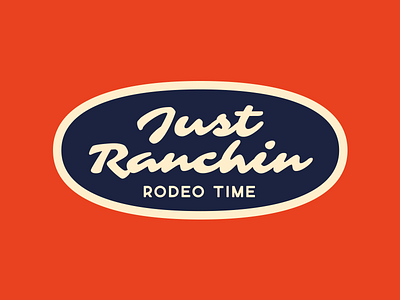 Dale Brisby - Just Ranchin' cowboy dale brisby design fort worth ol son patch ranch ranchin rodeo type typography