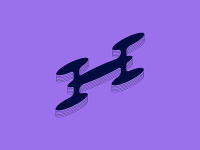 36 Days of Type - H 36 days of type alphabet flat h illustration letter logo minimalist typography vector