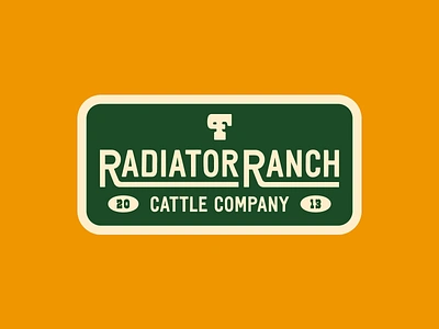 Dale Brisby - Radiator Ranch cattle cowboy dale brisby design illustration illustrator patch radiator ranch rodeo type typography western