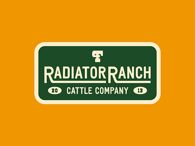 Dale Brisby - Radiator Ranch cattle cowboy dale brisby design illustration illustrator patch radiator ranch rodeo type typography western
