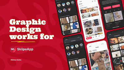 SkiipeApp Graphic Designs animation app branding ecommerce flyer graphic design marketing motion graphics social media design video
