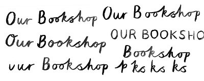 Bookshop lettering hand drawn lettering hand drawn type lettering typography