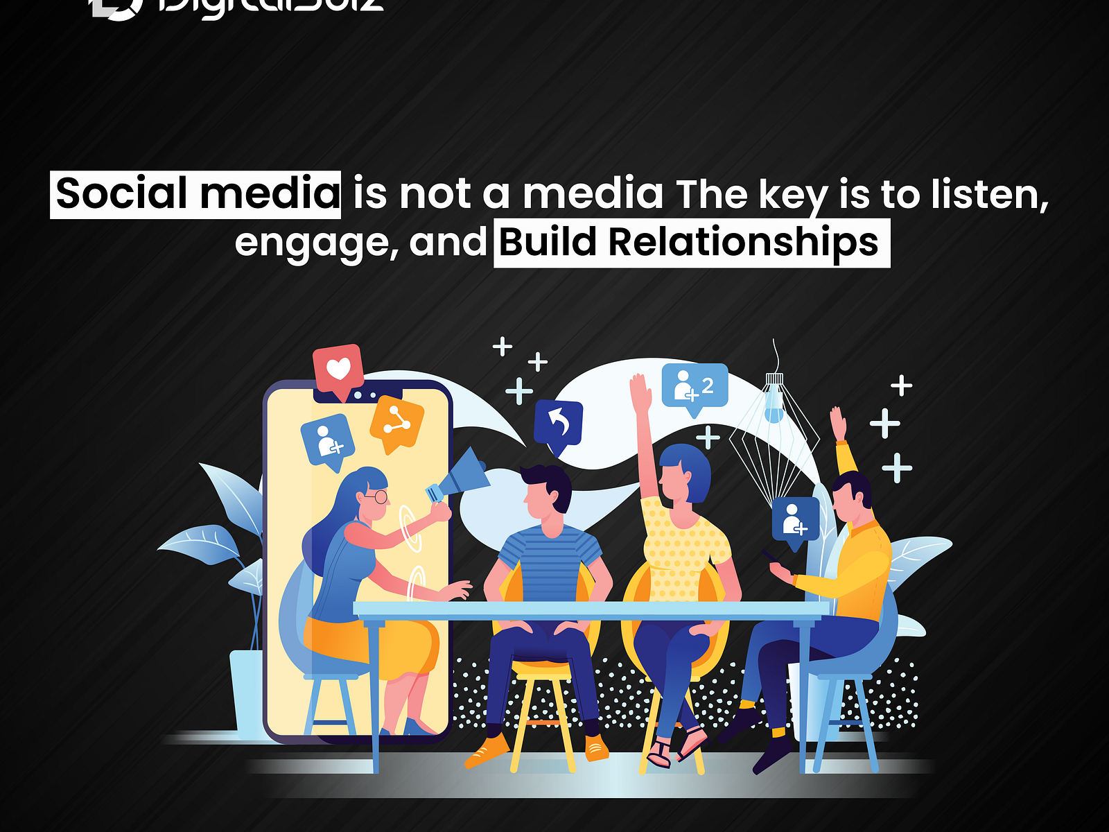 Social media is not a media. The key is to listen, and engage. by
