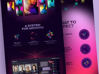 Sidebar Marketing Website animation flow growth homepage marketing membership vibe webflow website