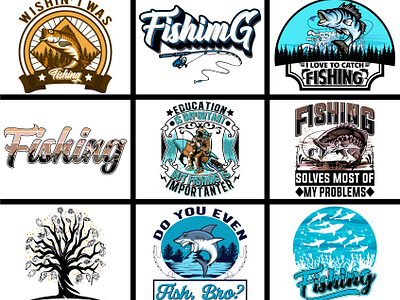 Fishing Bundle Tshirt Design designs, themes, templates and downloadable  graphic elements on Dribbble