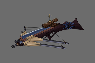 Crossbow - Weapon Design 2d arte conceitual cartoon digital painting illustration photoshop weapon weapon design