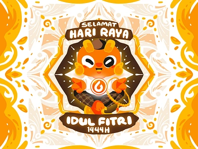 Eid Al Fitr 1444H Illustration branding character cookies eid eid al fitr fasting fitr food gift greeting hampers illustration islam lebaran mascot moslem postcard prize ramadan sticker