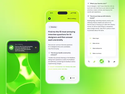 Alle AI assistant ai ai generated app artificial assistant bottom menu chatbot chatgpt design generator graphic design intelligence ios mobile native openai text typography ui ux