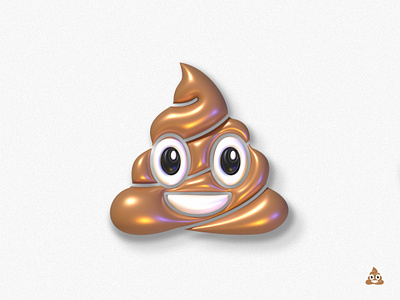 3D Poop brandidentity branding design flat icon illustration logo logodesigner poop poop emo pooplogo vector
