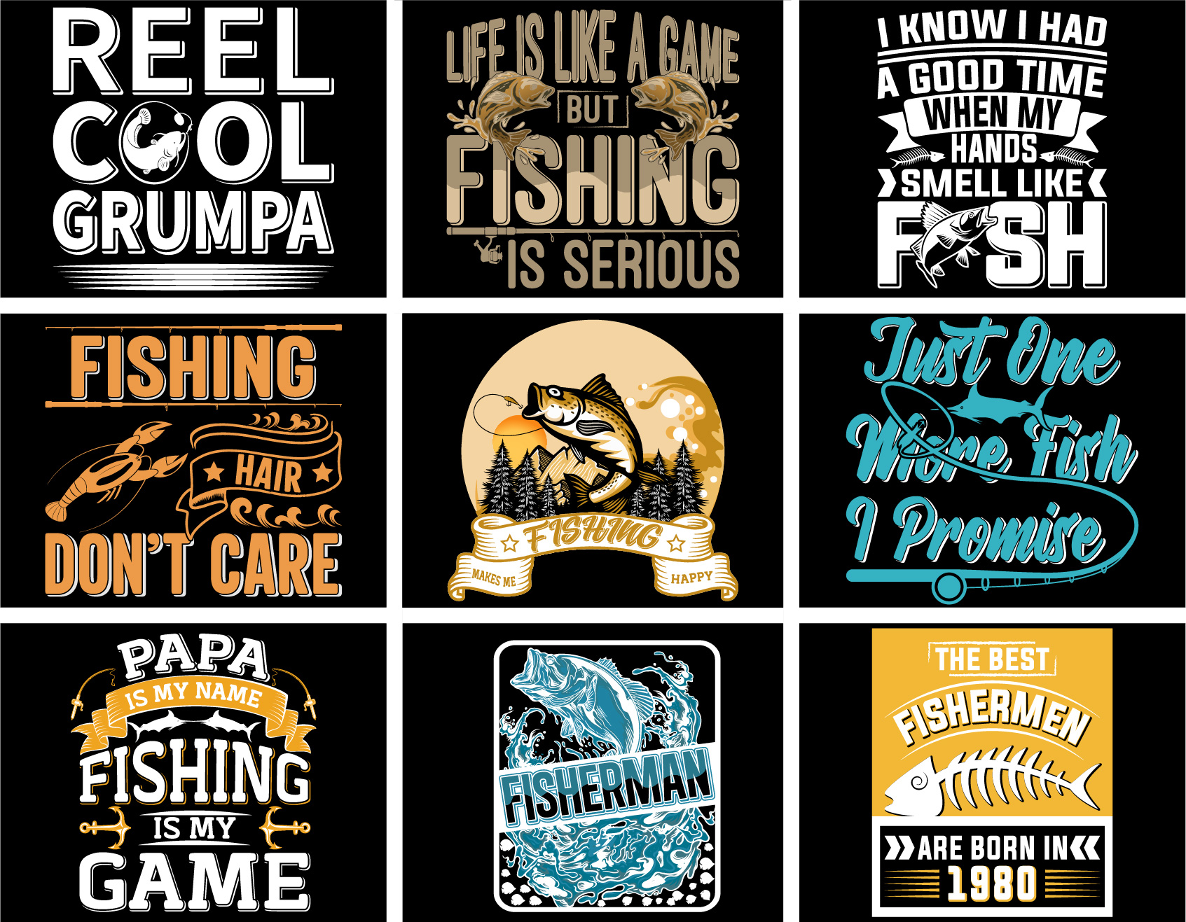 Fishing T-shirt Design Collections