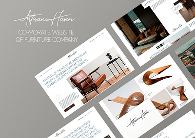 Corporate website of furniture company branding corporate website design furniture website graphic design logo typography ui ux website
