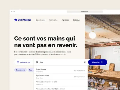 Wecandoo - Website figma product search ui web