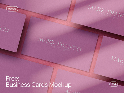 Grid Business Cards Mockup business business card card clean corporate design download elegant free freebie mockup pixelbuddha psd stationery template