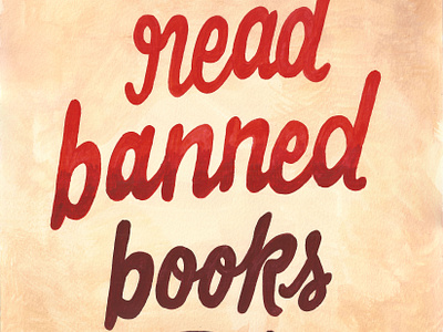 Read Banned Books art of robert liu trujillo banned books lettering type art typography