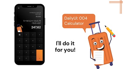 #dailyUI #004 Calculator design 003 branding calculator dailyui design graphic design illustration logo ui uidesign ux vector