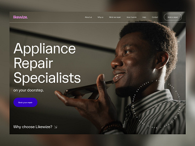 Likewize: webdesign appliances conversion design devices faq help layout protection repair ui web webdesign website