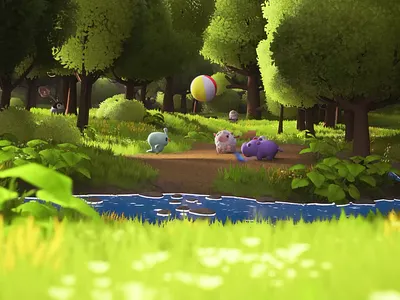 Cute 3D Pets 3d 3d animation animation cute cute pets game happiness illustration inqubi joy lamb md motion design motion graphics nft render sheep tamagochi ue ue5