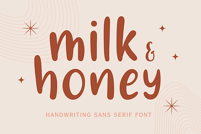 Milk & Honey | Sans Serif Font app branding design font fonts graphic design hand wriitten font illustration lettering logo typeface ui