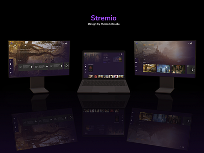 Stremio - Streaming Desktop App design graphic design modern ui ux