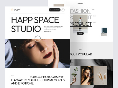 Photography Agency Landing Page agency clean elegant landing page minimal modern photographer photography photography agency photography studio photoshoot portfolio studio ui ui design uiux ux web design website