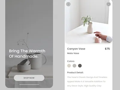 pottery shop design branding de design graphic design mobile app design mobile design mobile ui ui