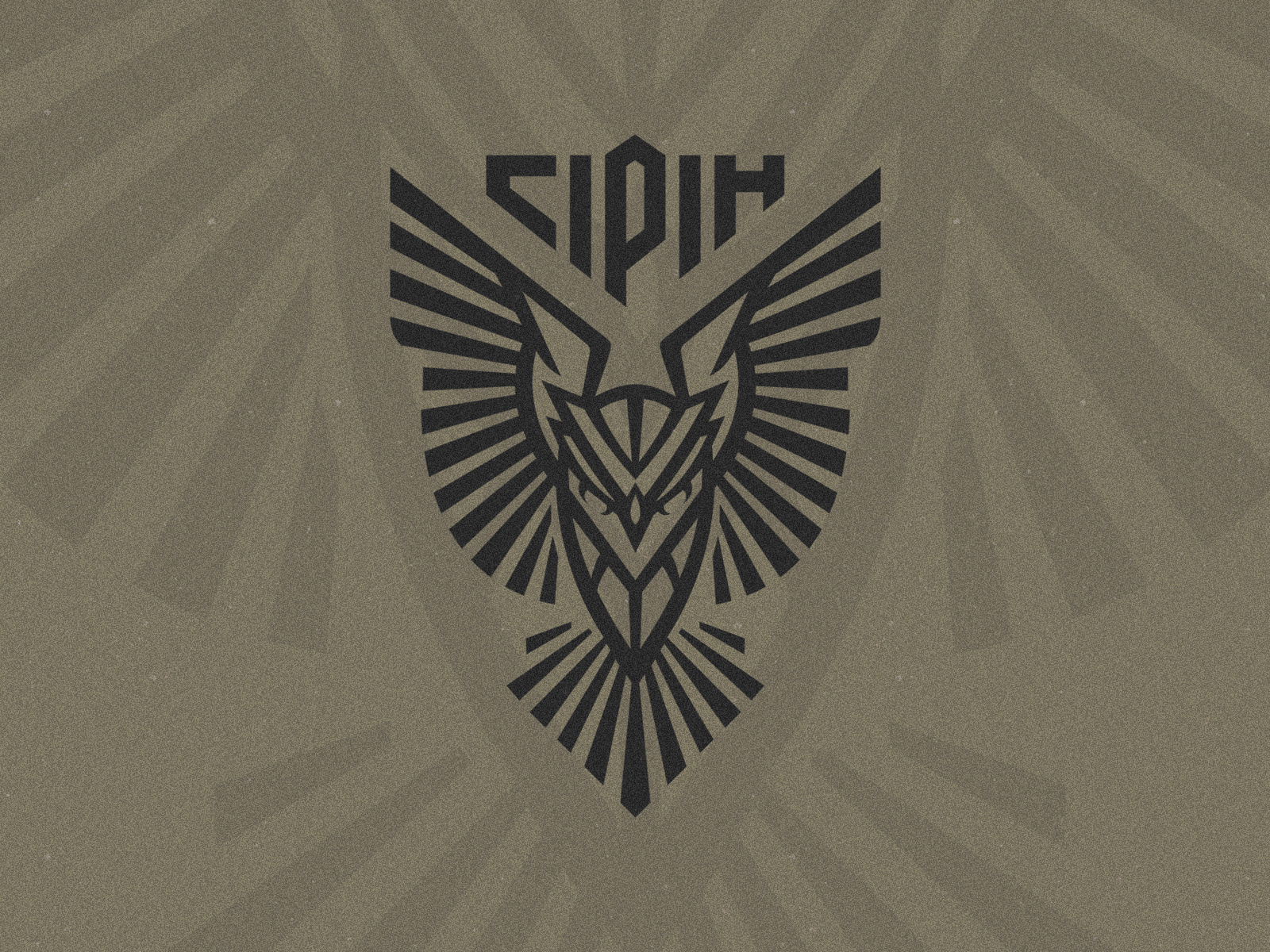 Project SIRIN bird camocreative logo owl patch wings