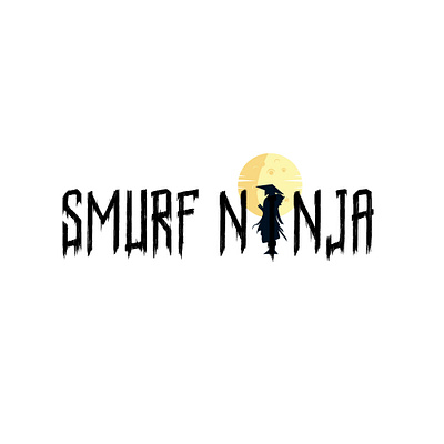 Smurf Ninja Logo branding graphic design logo