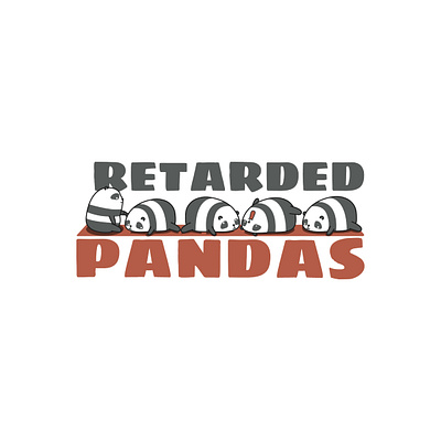 Retarded Pandas Logo branding graphic design logo