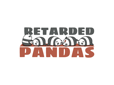 Retarded Pandas Logo branding graphic design logo