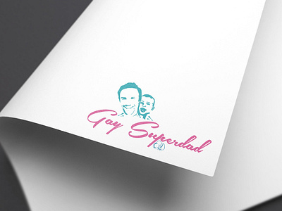 Gay Superdad Logo branding graphic design logo