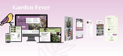 GARDEN FEVER UX Case Study case studies competitive analysis mobile app design personas problem statement responsive design typography ui ux ux research wireframes