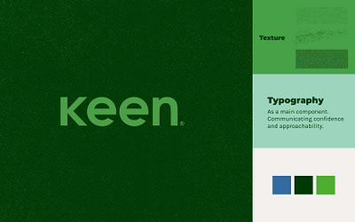Keen Brand Refresh - Visual Overview brand branding design graphic design layout logo marketing moodboard software typography ui vector